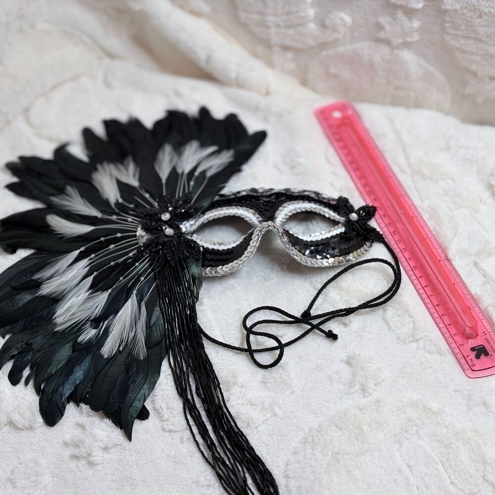 Handmade Designer Masquerade Mask| Gypsy Renaissance Wearable Art - Picture 13 of 14
